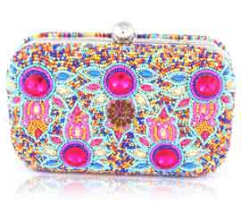 Vogue Crafts and Designs Pvt. Ltd. manufactures Designer Beaded Clutch at wholesale price.